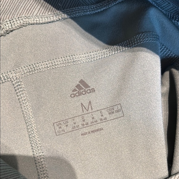 ADIDAS Wanderlust CLIMALITE High-rise Cropped Leggings RAW GREEN Women’s Medium - Picture 3 of 12